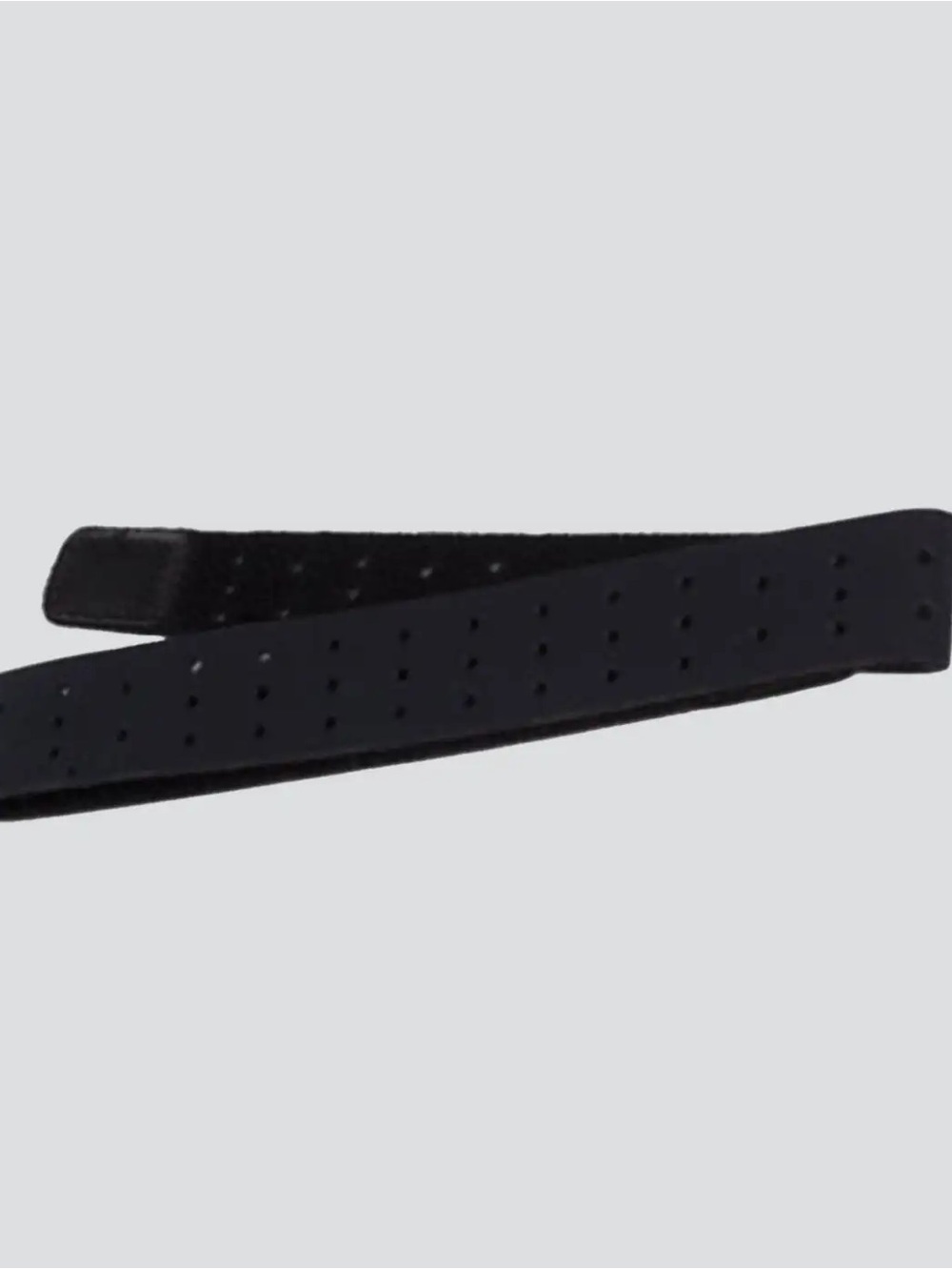 Black Perforated Leather Belt